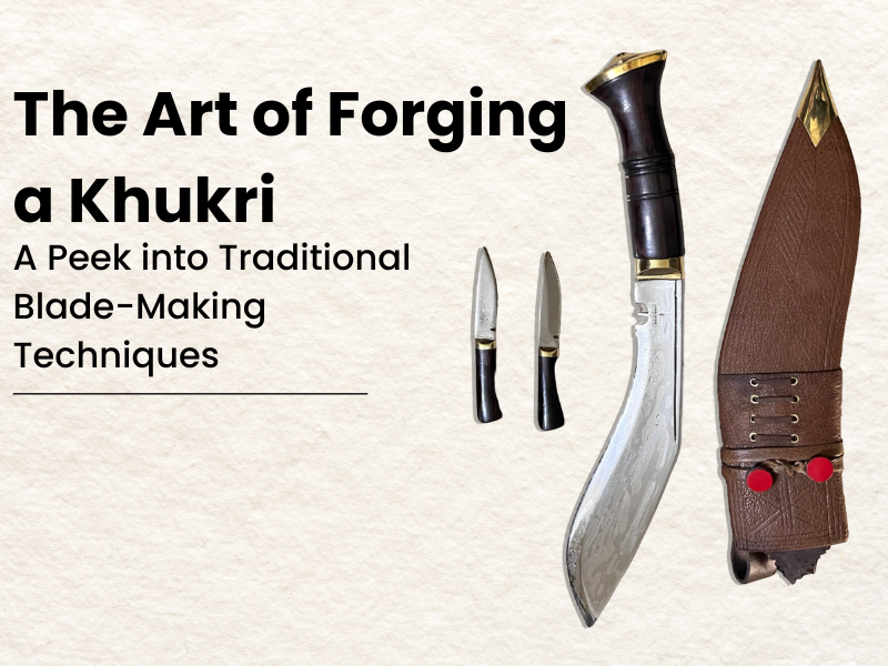 BSI khukri with brown sheath and Karda & Chakmak
