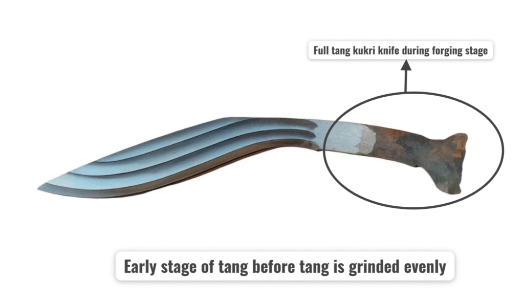 Full tang Khukuri anatomy